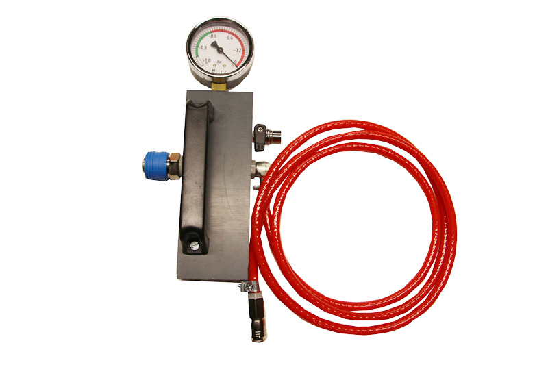 Prüf-Set für den Schlauchaufroller, zur Dichtigkeitsprüfung, zum Prüfen der Warneinrichtung