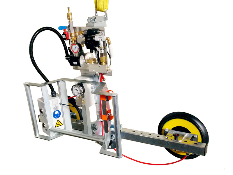 Das druckluftbetriebene Vakuumhebegerät für den Produktions-Einsatz mit einer maximalen Nenntraglast von 250 kg.