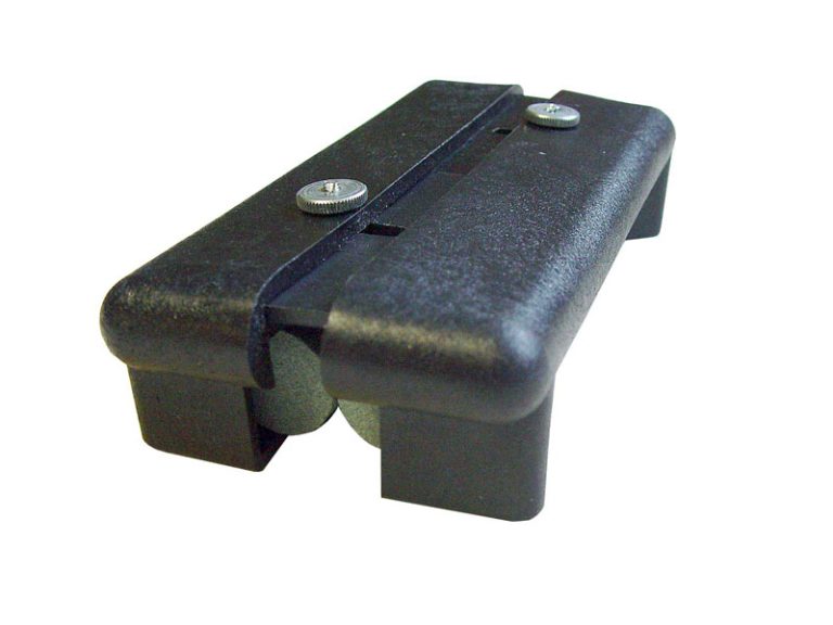 Der „Entgrater“ für Glaskanten vermeidet Schnittverletzungen an scharfen Glaskanten.