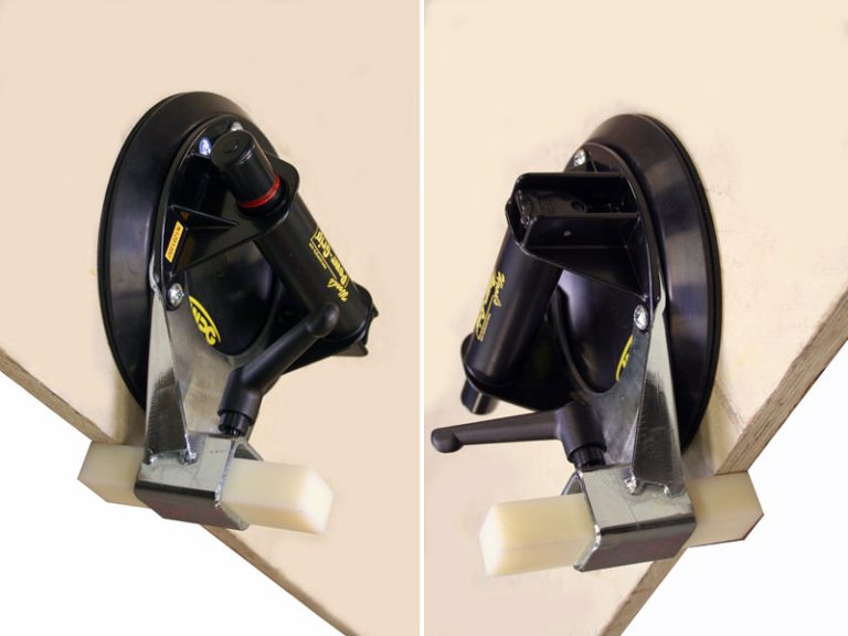 Der Unterstützungssauger 284-USt verhindert ein Verrutschen der frisch versiegelten Isolierglaseinheiten.