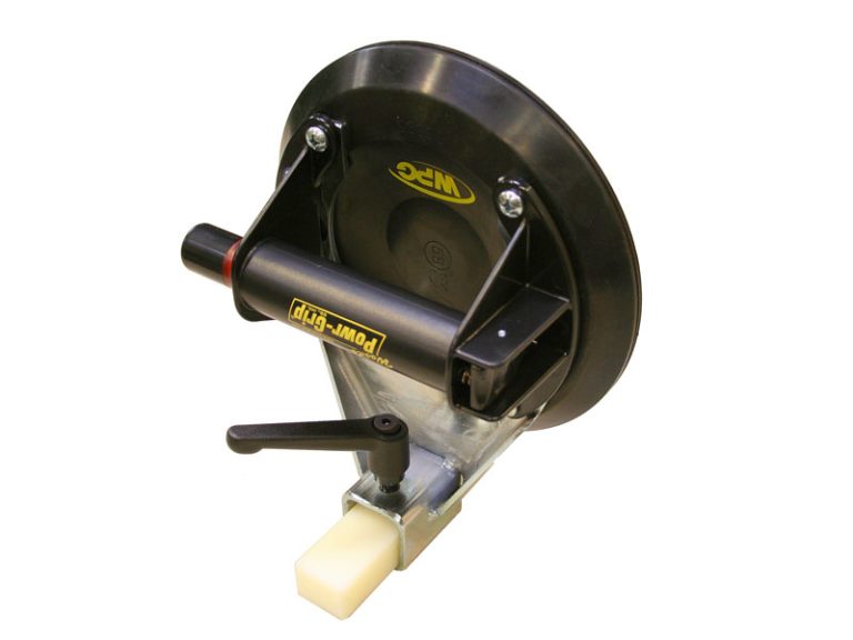 Der Unterstützungssauger 284-USt verhindert ein Verrutschen der frisch versiegelten Isolierglaseinheiten.