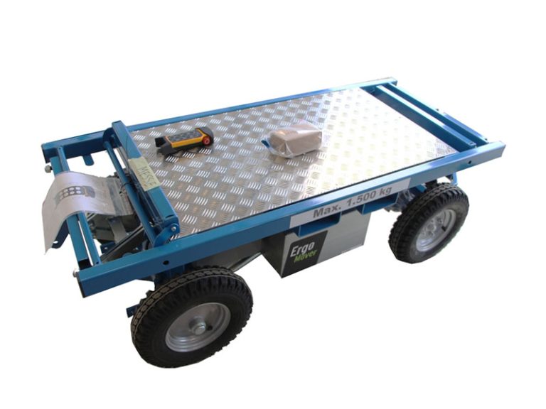 Mit dem Elektro-Transportwagen ErgoMover LIFT & GO wireless lassen sich einfach bis zu 1.500 kg bewegen.