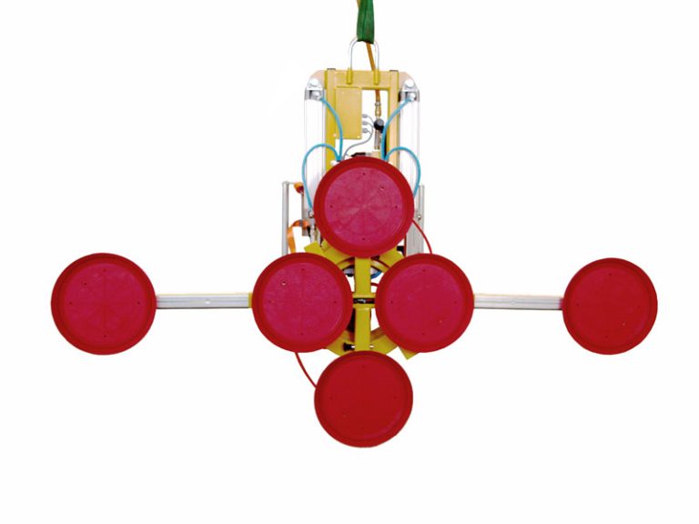 Der Vakuumheber 7025-MD2-4 ist der Saugheber für die Isolierglasfertigung.