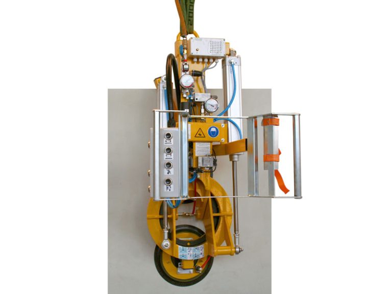 Vacuum lifter 7025-MD2/E is the vacuum lifter for insulating glass or window production where the smallest possible suction cup distance is required.