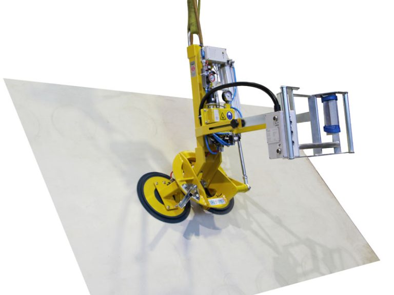 Der Vakuumheber 7025-MDmS2/E ist eine Saugbatterie für die Produktion. Trotz seines besonders klein gehaltenen Saugerabstandes können bis zu 250 kg manuell gedreht und pneumatisch geschwenkt werden.