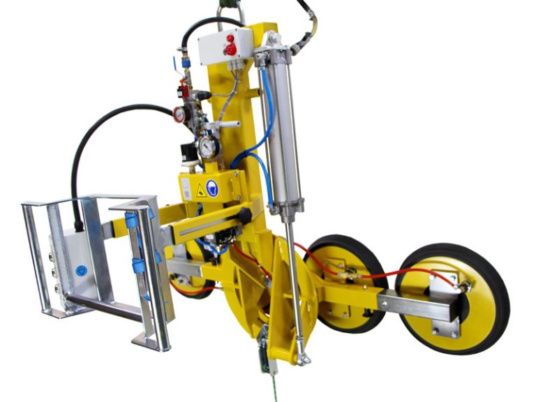 Der Vakuumheber 7025-MDmS2/E ist eine Saugbatterie für die Produktion. Trotz seines besonders klein gehaltenen Saugerabstandes können bis zu 250 kg manuell gedreht und pneumatisch geschwenkt werden.